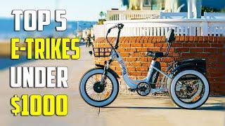 Top 5 Best Electric Tricycles Under $1000 | Best E-Trike 2024