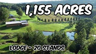 1155 Acre Valley Head Farm Lodge & Home - Hunting Stands Land For Sale