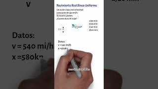 1 MINUTO de Física  Movimiento Rectilíneo Uniforme (MRU) #fisica #movimiento #11