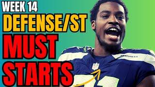 Week 14 MUST START Defenses & Streams | 2024 Fantasy Football