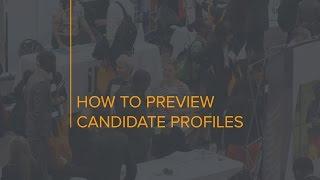 How to preview Devex candidate profiles