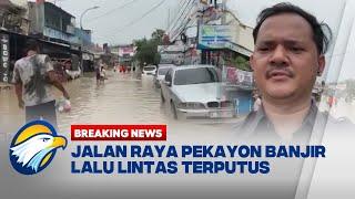 BREAKING NEWS - Kondisi Terkini Banjir di Jalan Raya Pekayon, Jaka Setia Bekasi