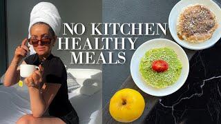 How I Eat Healthy Without a Kitchen! (Plant-Based in Miami)