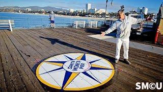 Reviving the Compass Rose: Santa Monica’s Iconic Mural Restored by Pier Painter Joey Alvarez