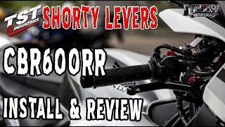 TST Shorty Levers CBR600RR  Install and Review