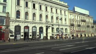 Ride on a trolley bus in St.Petersburg, Russia  Санкт-Петербург, Россия