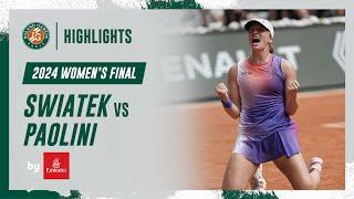 Swiatek vs Paolini Final Highlights | Roland-Garros 2024