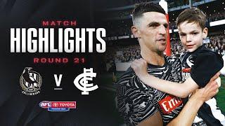 Collingwood v Carlton Highlights | Round 21, 2024 | AFL