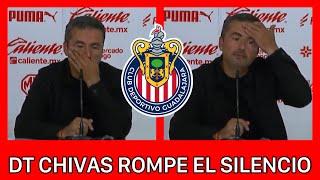 Así habló DT de Chivas a Amaury Vergara SE QUIERE QUEDAR Chivas vs Necaxa Conferencia Arturo Ortega