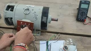 DC COMPOUND MOTOR CONNECT WITH 4 POINT STARTER# DC कंपाउंड मोटर को 4 पॉइंट स्टार्टर के साथ चलना।