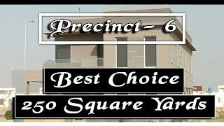 BAHRIA TOWN KARACHI | Precinct 6 Street Tour | 250 SQUARE YARDS Plots And House Price