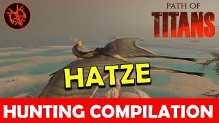 Path of Titans  HATZEGOPTERYX  Hunting Compilation !