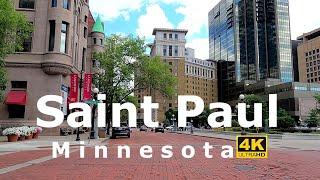 Saint Paul, Minnesota  Driving Downtown 4K