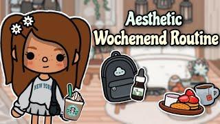 AESTHETIC WOCHENEND ROUTINE ️ | ROUTINE/GESCHICHTE | TOCA BOCA STORY DEUTSCH | TOCA AMIRA