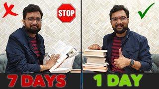 Powerful Trick to Finish Study of 7 days in 1 Day | Study Everything in Less Time | Motivation