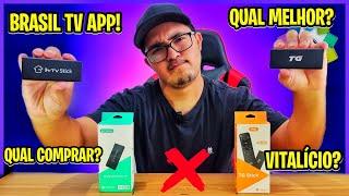 QUAL É O MELHOR TV BOX 2024? BRASIL TV NEW VITALÍCIO? HTV STICK OU TG STICK COMPARATIVE