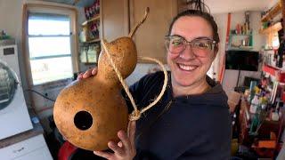 We FINALLY Processed Our Birdhouse Gourds! (& a Seedling Update) | Vlogmas 2024 FINALE