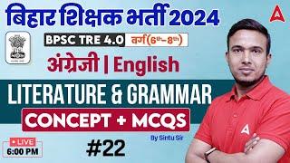 BPSC TRE 4.0 Vacancy 2024 English Class 6th to 8th Based on SCERT/NCERT By Sintu Sir #22