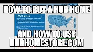 How to Buy a HUD Home using Hudhomestore.com