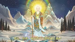 一心誦持《地藏王菩薩聖號》。（甲雍藏語108遍）請靜心聆聽，疾疫不臨、諸橫消滅、業道永除、有求皆從、饒慈湣心、畢竟成佛。