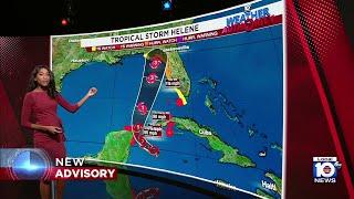 Tropical Storm Helene forecast to become hurricane before impacting Florida's coast