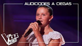 Lucía Campos canta "Vas a quedarte" | Audiciones a ciegas | La Voz Kids Antena 3 2024