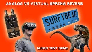 ANALOG VS VIRTUAL SPRING REVERB | Audio Test Demo