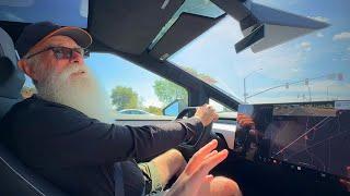 Rivian Owner Test Drives Cybertruck