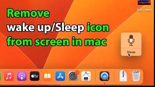 How to remove siri wake up icon from screen in mac