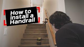 How to install a wall mounted handrail