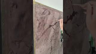 Making Marble tv wall SAN deco plasterwork #plasterwork