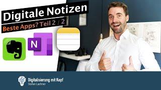 Notizen von unterwegs: Die besten Notizen-Apps im Vergleich (Teil 2): Apple Notes, Evernote, OneNote