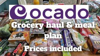 Ocado grocery haul | Family of four | Prices and meal plan 2024