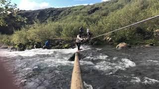 Glymur Waterfall River Crossing | Iceland