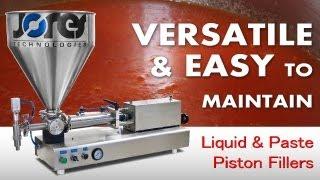 How Liquid and Paste Piston Fillers Work - High Accuracy Volumetric Piston Filler JORESTECH