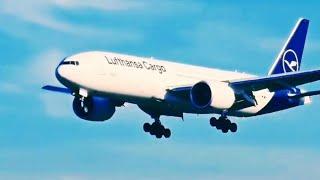 Frankfurt Airport Crosswind landing || Frankfurt Airport plane spotting