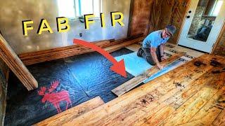 EASY Way to Install Rustic Wood Floors. Barn Loft Office Build Ep. #11