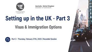 Setting up in the UK   Part 3 Visa & Immigration Options Webinar