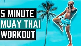 5 Minute Shadowboxing Workout For Muay Thai | GREAT Warmup Routine