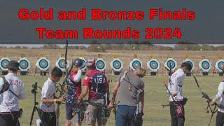 Gold and Bronze Finals Team Rounds Tuck Fexas vs 3” Average USA Archery Outdoor Nationals 2024