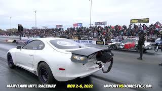 2JZ power = Close RACE at World Cup Finals ! IDS Nissan 240SX VS Tony Phillips Toyota Supra!