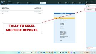 FREE Tally to Excel TDL @LearnWell