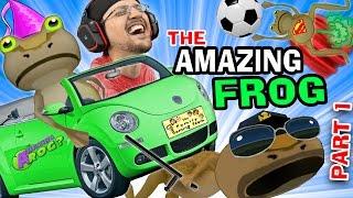 BEST GAME EVER!  The Amazing Frog that Farts Part 1 w/ FGTEEV Duddy (I Stole a Cop!) HA HA HA