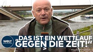 DRESDEN: "Kann sich keiner vorstellen!" Katastrophe in Sicht! Nächste Brücke in Gefahr durch Fluten