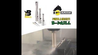 Foratura su piano inclinato 45° - Punta Linea B-DRILL D 16x3D BFT Burzoni