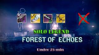 Solo Legend Shattered Realm Forest of Echoes - Under 25 Minutes [Destiny 2]