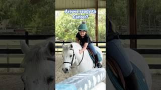 Is it time to Canter? #learningtoride #canter #horses #barnlife #youngrider ￼