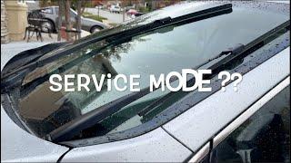 Lexus RX - How to put wipers in SERVICE MODE