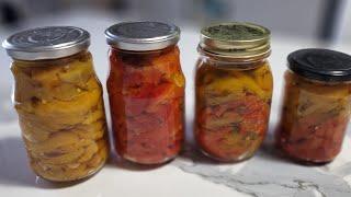 ROASTED AND PEELED PEPPERS IN OIL: how to preserve peppers without the risk of BOTULINO