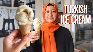 Turkish Ice Cream “Dondurma” With 3 Ingredients | Legendary Stretchy Texture